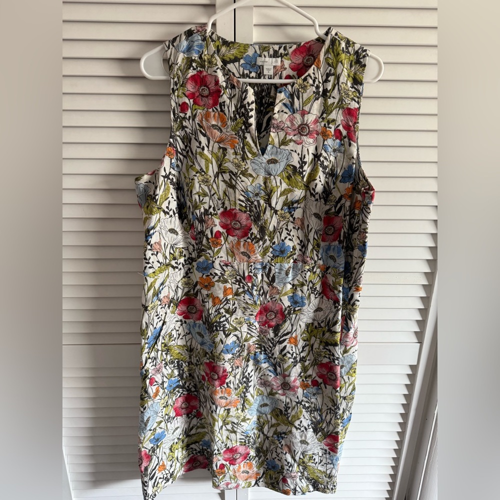 J. Jill Linen Floral Dress
